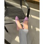 SLINGBACK NANDA LILÁS COM TELA