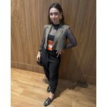 MOCASSIM TEODORA COURO PRETO ABELHAS BORDADAS