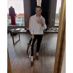 MOCASSIM TEODORA COURO PRETO ABELHAS BORDADAS