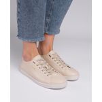 TÊNIS ETC. EM COURO OFF WHITE COM CADARÇO EM ELÁSTICO