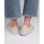 TÊNIS ETC. EM COURO OFF WHITE COM CADARÇO EM ELÁSTICO
