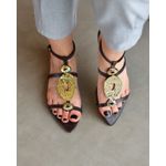 RASTEIRA LAYSA MARROM COM DOURADO