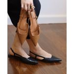 SLINGBACK PAULA CARAMELO TEXTURA CROCO
