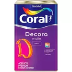 Decora Matte Acrílico Premium (Fosco) 18L Coral