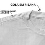 Camiseta Tradicional Lisa Gola Redonda 100% Algodão Fio 30.1 - Branco