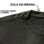 Camiseta Tradicional Lisa Gola Redonda 100% Algodão Fio 30.1 - Preto