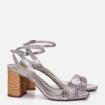 Sandália Feminino Milano Prata 13884