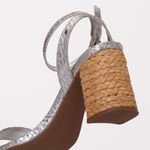 Sandália Feminino Milano Prata 13884