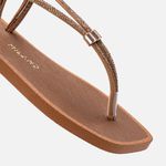 Rasteiras-flats Feminino Milano Bronze 13932