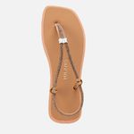 Rasteiras-flats Feminino Milano Palha 13932