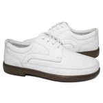 Sapato Masculino Confortável Indicado para Área da Saúde - 2828N - Branco / Âmbar AMBAR/BRANCO