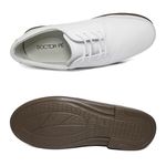 Sapato Masculino Confortável Indicado para Área da Saúde - 2828N - Branco / Âmbar AMBAR/BRANCO
