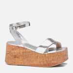 Anabela Feminino Milano Prata 13807