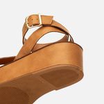 Plataforma Feminino Milano Palha 14186