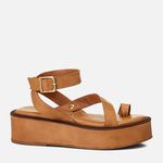 Plataforma Feminino Milano Palha 14186