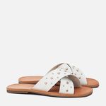 Rasteiras-flats Feminino Milano Off White 13420