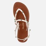 Rasteiras-flats Feminino Milano Off White 13837