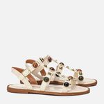 Rasteiras-flats Feminino Milano Off White 14132