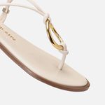 Rasteiras-flats Feminino Milano Off White 14219
