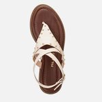 Rasteiras-flats Feminino Milano Off White 14221
