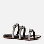 Rasteiras-flats Feminino Milano Preto 13086