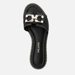 Rasteiras-flats Feminino Milano Preto 13700