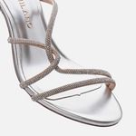 Sandália Feminino Milano Prata 13365