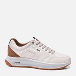 Tênis Casual Masculino Milano Off White/caramelo 14028