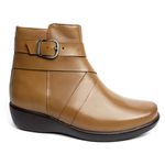 Bota Feminina Cano Baixo Anatômica em Couro Legítimo -19368 - Linhaça LINHAÇA