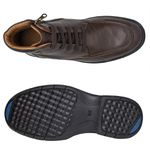 Bota Masculina Confortável em Couro Legítimo - LC18052 - Marrom MARROM