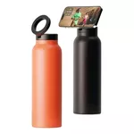 Garrafa Térmica Suporte Magnético Imã Celular 710 Ml Preta N/a