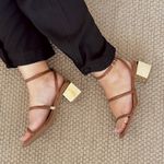 Sandália Fran Caramelo