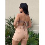 Lenço Em Linha Bege