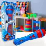 Brinquedo Microfone Infantil Karaokê Som Voz Vermelho N/a