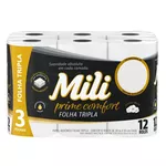 Papel Higiênico Mili Prime Confort 12 Rolos