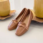 SAPATO MOCASSIM DOCTOR PÉ EM COURO LEGÍTIMO - 6014B 1247 CARAMELO/STONE COBRE