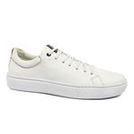 Sapatênis Masculino Extremamente Confortável em Couro Legítimo - LC19001 - Branco BRANCO