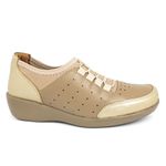SAPATO DOCTOR PÉ ANATÔMICO EM COURO LEGÍTIMO - 193019 OURO VELHO/LIGHT TAN/CAPUCCINO