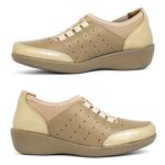 SAPATO DOCTOR PÉ ANATÔMICO EM COURO LEGÍTIMO - 193019 OURO VELHO/LIGHT TAN/CAPUCCINO