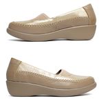 SAPATO ANATÔMICO DOCTOR PÉ EM COURO LEGÍTIMO - 193026 LIGHT TAN/OURO VELHO/CAPUCCINO