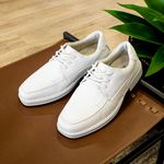 Sapato Masculino Indicado para Área da Saúde em Couro Legítimo - 77000 - Branco BRANCO