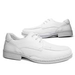 Sapato Masculino Indicado para Área da Saúde em Couro Legítimo - 77000 - Branco BRANCO