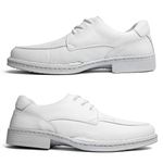 Sapato Masculino Indicado para Área da Saúde em Couro Legítimo - 77000 - Branco BRANCO