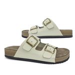 TAMANCO BIRKEN DOCTOR PÉ EM COURO LEGÍTIMO Z500 OFF WHITE OFF WHITE