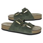 TAMANCO BIRKEN DOCTOR PÉ EM COURO LEGÍTIMO - Z500 MILITAR MILITAR