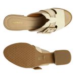 TAMANCO SOCIAL DOCTOR PÉ EM COURO LEGÍTIMO - 5449B 1441 BAMBU/PORCELANA/GLACE