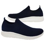 TÊNIS DOCTOR PÉ SUPER CONFORTÁVEL EM KNIT - MC3414 MARINHO