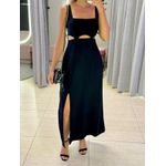 VESTIDO MIDI PAOLA PRETO