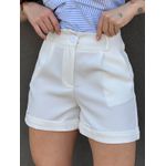 Shorts Alfaiataria Barra Italiana OFF WHITE