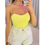 BODY CORSET POLIAMIDA AMARELO